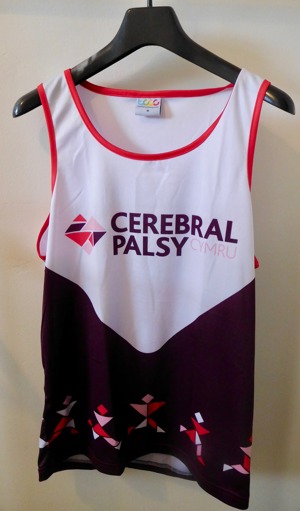Cerebral Palsy Cymru running vest