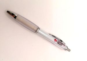 Photograph of Cerebral Palsy Cymru branded pen.