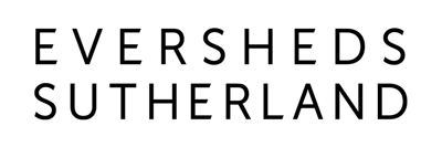 Eversheds Sutherland logo, with black text against a white background.